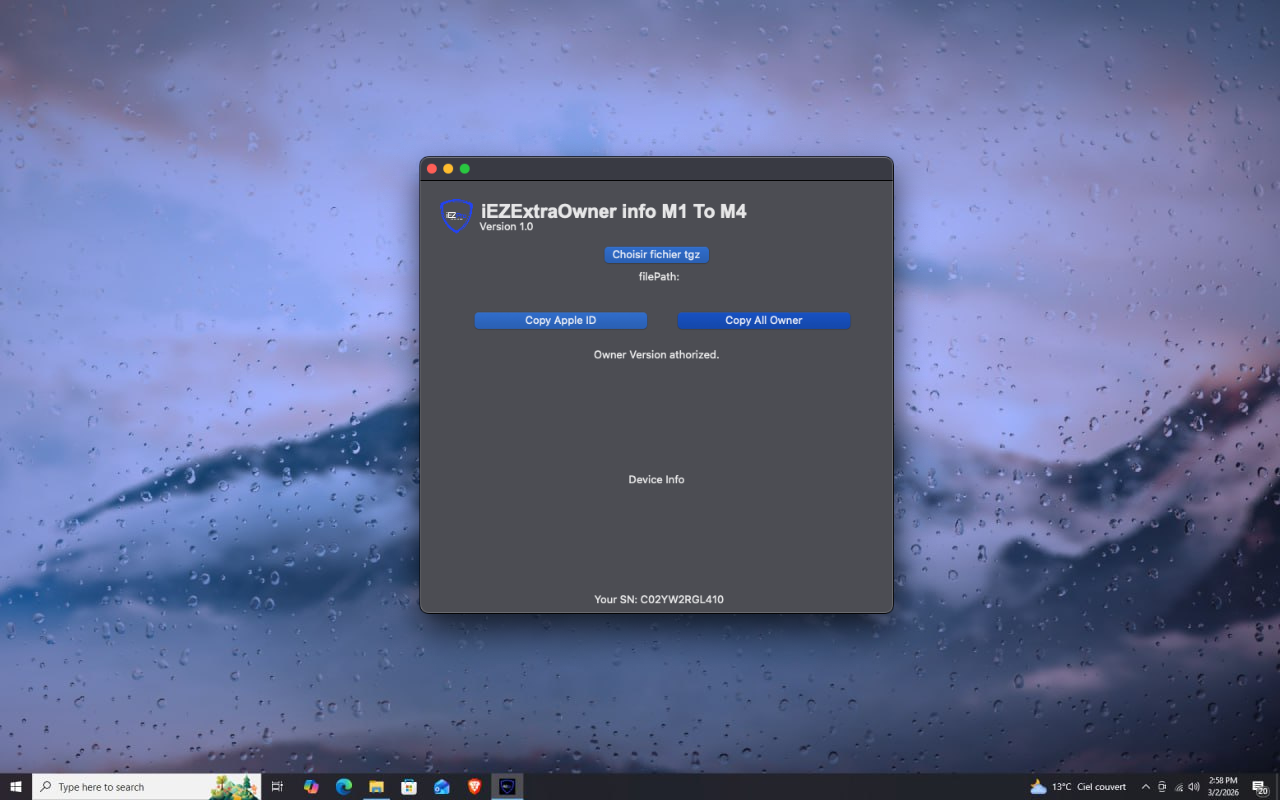 iEZExtraOwner info Mac M1-M4 Unlimited Use Tool