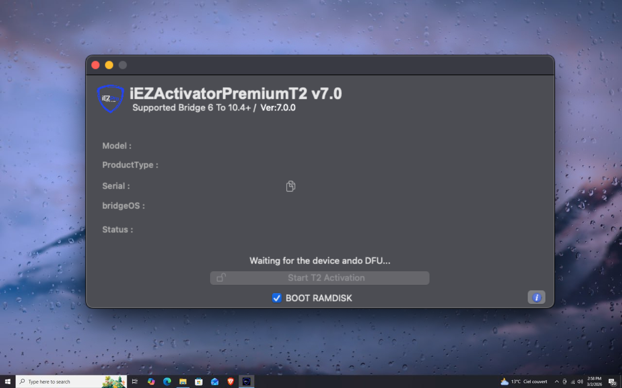 iEZActivatorPremiumT2 Supported Latest BridgeOS 6 - 10.4/10.5+